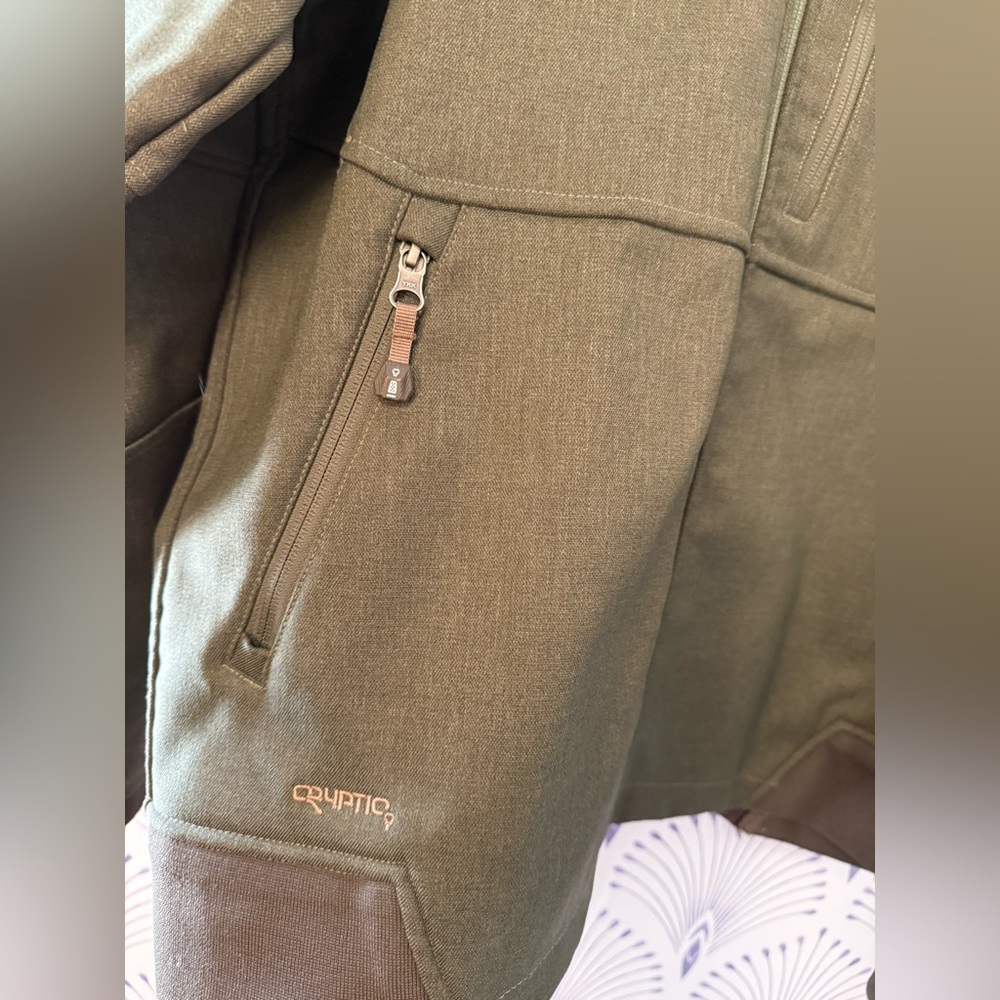 The North Face Cryptic Olive Hooded Jacket Mens size large - Picture 3 of 9
